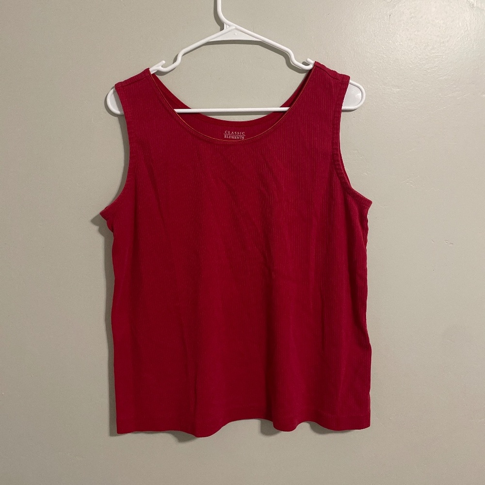 Vintage red basic tank
